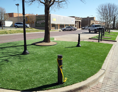 Commercial installation by South Plains Turf reduces costs for maintenance
